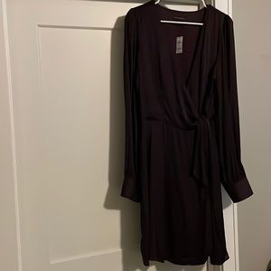 Banana Republic Plum Wrap Dress
